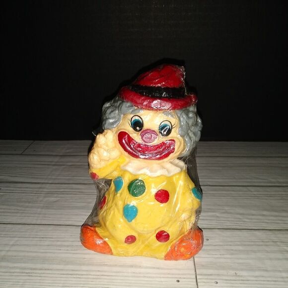 Vintage Peace Clown Art Decorative Candle Made In Hong Kong 5½in Tall - Picture 7 of 10